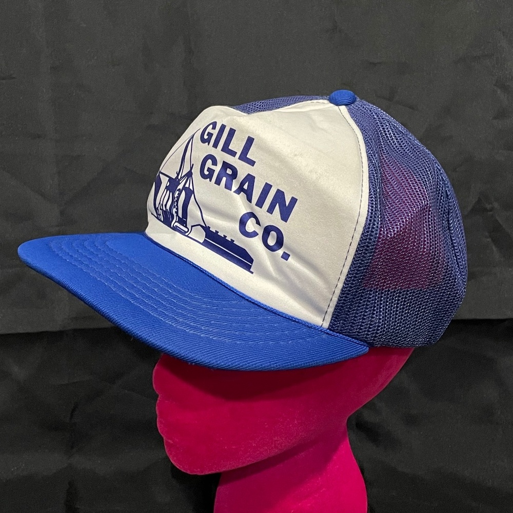Vintage GILL GRAIN Co. Snap-Back Trucker Hat